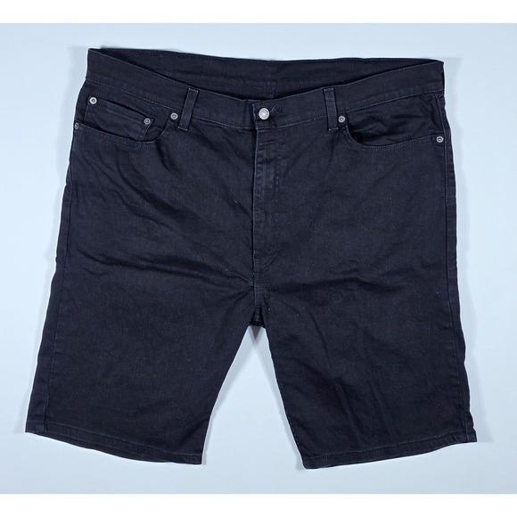 Levi's Other - Levis 505 Men's Black Denim Shorts Regular Fit Size W40 Classic Five Pocket Jean